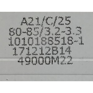 KIT DE LED'S PARA TV HITACHI ((INCOMPLETO SOLO 9 PIEZAS)) / NUMERO DE PARTE LE49D8-01 / 30349008202 / LE49D8-01(A) / 49000M22 / PANEL LSC490FN02-W / MODELO 49C61 / NOTA IMPORTANTE:KIT CONSTA DE 10 PIEZAS EN TOTAL